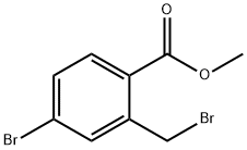 4-溴代-2-溴甲基苯甲酸甲酯 结构式