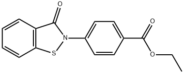 4-(3-氧代-2,3-二氢-1,2-苯并噻唑-2-基)苯甲酸甲酯 结构式