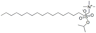 trimethyl(octadecyl)ammonium isopropyl sulphate 结构式