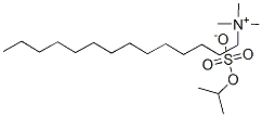 trimethyltetradecylammonium isopropyl sulphate 结构式
