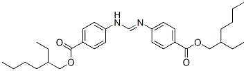 2-ethylhexyl 4-[[[[4-[[(2-ethylhexyl)oxy]carbonyl]phenyl]amino]methylene]amino]benzoate 结构式