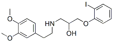 3-(2-iodophenoxy)-1-((3,4-dimethoxyphenylethyl)amino)propan-2-ol 结构式