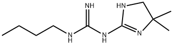 Guanidine, N-butyl-N-(4,5-dihydro-4,4-dimethyl-1H-imidazol-2-yl)- (9CI) 结构式