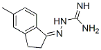Hydrazinecarboximidamide, 2-(2,3-dihydro-5-methyl-1H-inden-1-ylidene)- (9CI) 结构式