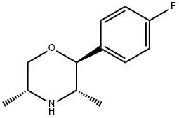 Morpholine, 2-(4-fluorophenyl)-3,5-dimethyl-, [2S-(2alpha,3ba,5ba)]- (9CI) 结构式