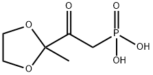 Phosphonic acid, [2-(2-methyl-1,3-dioxolan-2-yl)-2-oxoethyl]- (9CI) 结构式