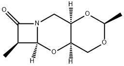 7H-Azeto[2,1-b]-1,3-dioxino[4,5-e][1,3]oxazin-7-one,hexahydro-2,6-dimethyl-,(2S,4aR,5aS,6R,9aR)-(9CI) 结构式