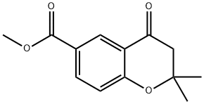 2,2-二甲基-4-氧代色满-6-甲酸甲酯 结构式