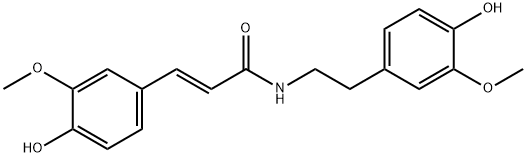 N-反式-阿魏酰-3-甲氧基酪胺 结构式