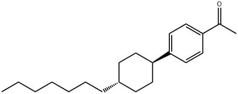 4-(trans-4-Heptylcyclohexyl)acetophenon 结构式