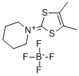 Piperidinium, 1-(4,5-dimethyl-1,3-dithiol-2-ylidene)- tetrafluoroborate 结构式