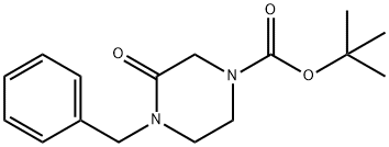 4-苄基-3-氧代哌嗪-1-羧酸叔丁酯 结构式