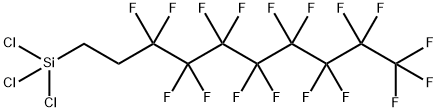 1H,1H,2H,2H-全氟癸基三氯硅烷 结构式