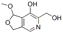 Furo[3,4-c]pyridine-6-methanol, 1,3-dihydro-7-hydroxy-1-methoxy- (9CI) 结构式