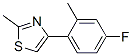 Thiazole, 4-(4-fluoro-2-methylphenyl)-2-methyl- (9CI) 结构式