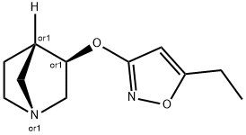 1-Azabicyclo[2.2.1]heptane,3-[(5-ethyl-3-isoxazolyl)oxy]-,exo-(9CI) 结构式