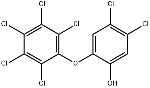 PHENOL, 4,5-DICHLORO-2-(PENTACHLOROPHENOXY)- 结构式