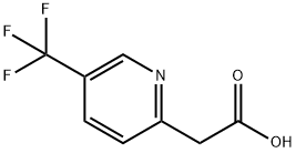 5 - (三氟甲基)吡啶二乙酸 结构式