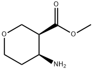 (3S,4S)-4-氨基四氢-2H-吡喃-3-羧酸甲酯 结构式