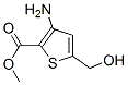 2-Thiophenecarboxylicacid,3-amino-5-(hydroxymethyl)-,methylester(9CI) 结构式