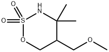 1,2,3-Oxathiazine,tetrahydro-5-(methoxymethyl)-4,4-dimethyl-,2,2-dioxide(9CI) 结构式