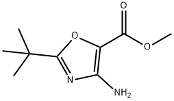 5-Oxazolecarboxylicacid,4-amino-2-(1,1-dimethylethyl)-,methylester(9CI) 结构式