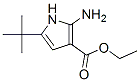 1H-Pyrrole-3-carboxylicacid,2-amino-5-(1,1-dimethylethyl)-,ethylester(9CI) 结构式