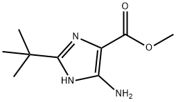 1H-Imidazole-4-carboxylicacid,5-amino-2-(1,1-dimethylethyl)-,methylester 结构式