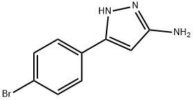 5-(4-溴苯)-2H-3-氨基吡唑 结构式