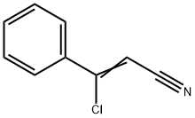 3-CHLORO-3-PHENYL-ACRYLONITRILE 结构式