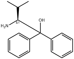 (S)- 2-氨基-3-甲基-1,1-二苯基-1-丁醇 结构式