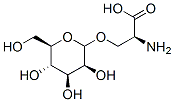 O-mannopyranosylserine 结构式