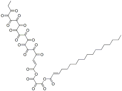 [2-hexadecoxy-3-[(E)-octadec-2-enoyl]oxy-propyl] (E)-octadec-2-enoate 结构式