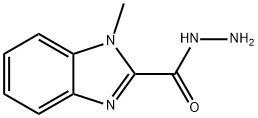 1H-BENZIMIDAZOLE-2-CARBOXYLICACID,1-METHYL-,HYDRAZIDE(9CI) 结构式