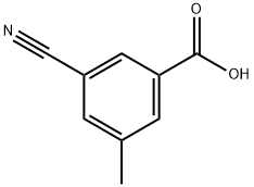 3-氰基-5-甲基苯甲酸 结构式