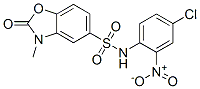 N-(4-Chloro-2-nitrophenyl)-2,3-dihydro-3-methyl-2-oxo-5-benzoxazolesulfonamide 结构式