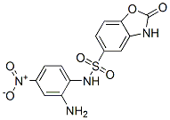 N-(2-Amino-4-nitrophenyl)-2,3-dihydro-2-oxo-5-benzoxazolesulfonamide 结构式