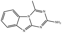 4-甲基[1,3,5]三嗪并[1,2-A]苯并咪唑-2-胺 结构式