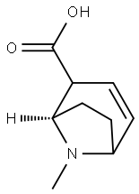 8-Azabicyclo[3.2.1]oct-3-ene-2-carboxylicacid,8-methyl-,(1R)-(9CI) 结构式