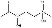 Phosphinic  acid,  [2-(acetylhydroxyamino)ethyl]methyl-  (9CI) 结构式