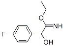 Benzeneethanimidic  acid,  4-fluoro--alpha--hydroxy-,  ethyl  ester  (9CI) 结构式