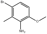 3-溴-6-甲氧基-2-甲基苯胺 结构式