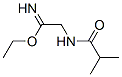 Ethanimidic  acid,  2-[(2-methyl-1-oxopropyl)amino]-,  ethyl  ester  (9CI) 结构式