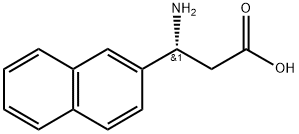 (R)-3-氨基-3-(2-萘基)-丙酸 结构式