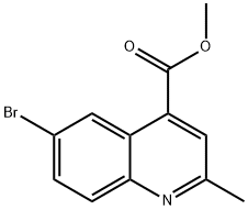 6-溴-2-甲基喹啉-4-甲酸甲酯 结构式