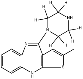 N-DEMETHYLOLANZAPINE-D8 结构式