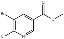 5-溴-6-氯烟酸甲酯 结构式