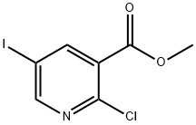 2-氯-5-碘烟酸甲酯 结构式