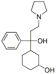 1-(3-hydroxycyclohexyl)-1-phenyl-3-(1-pyrrolidinyl)-1-propanol 结构式