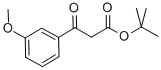 BETA-OXO-3-METHOXY-BENZENEPROPANOIC ACID 1,1-DIMETHYLETHYL ESTER 结构式